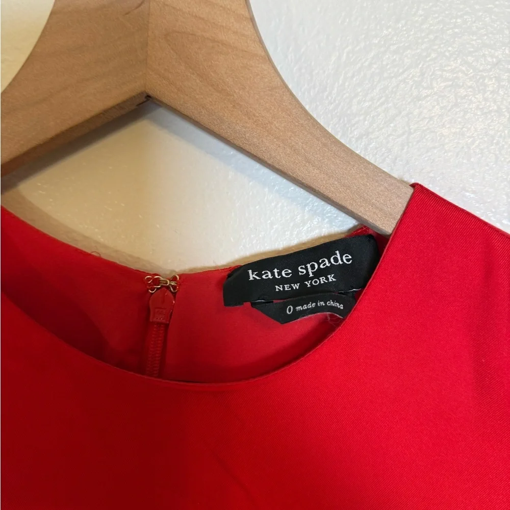 Kate Spade Silk-blend Matinee Puff Sleeve Midi‎ Dress